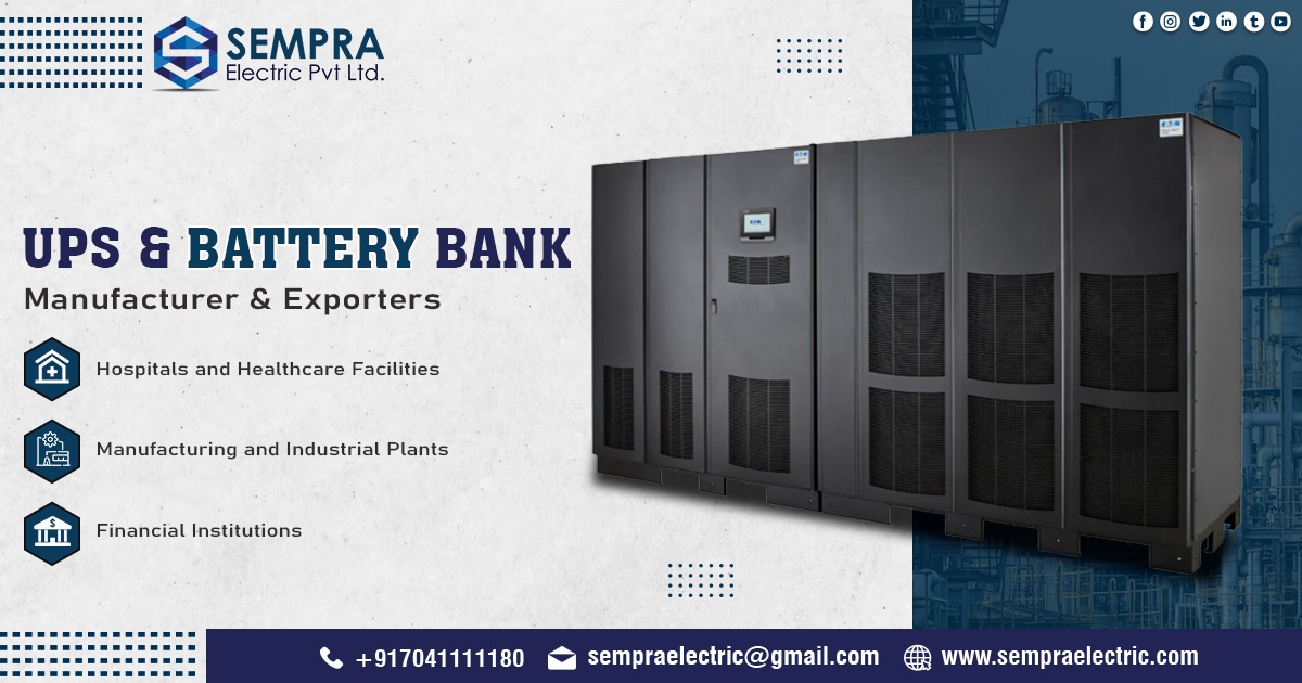 Top UPS and Battery Bank Manufacturer in Ahmadabad