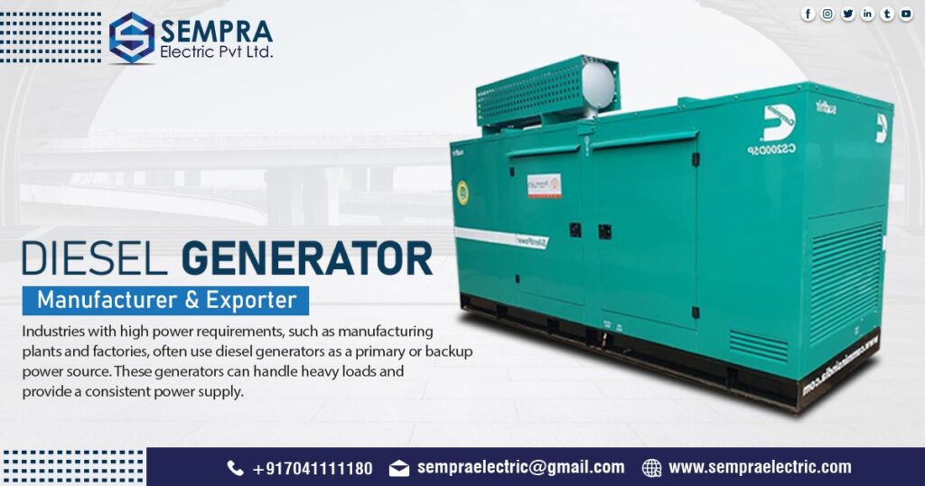 Exporter of Diesel Generator in Kenya - Sempra Electric Pvt Ltd.